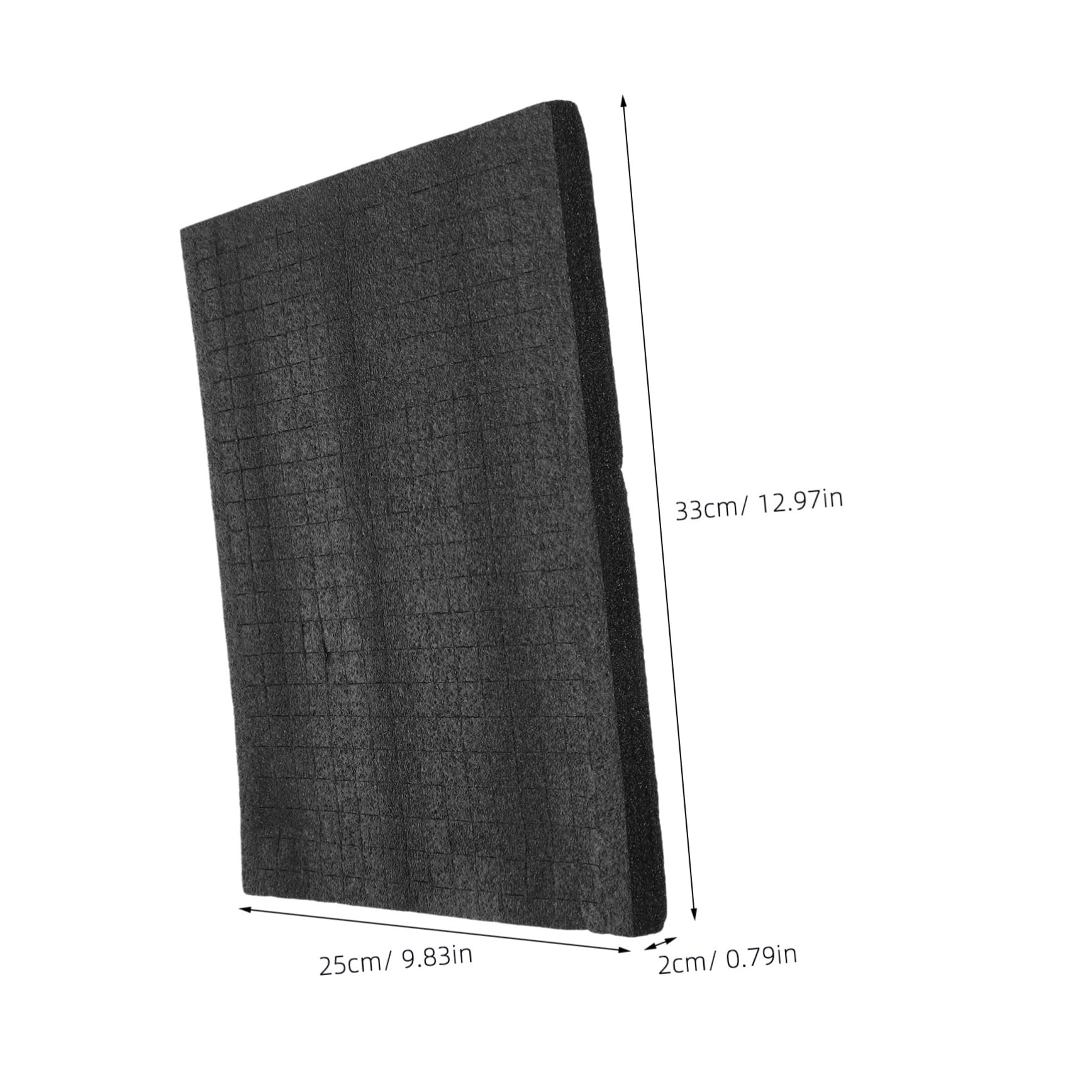 ERINGOGO Toolbox Block Cubes Inserts 33x25x2cm Foam Sheets Soft Foam Padding for Moving Black Drawer for Electronics