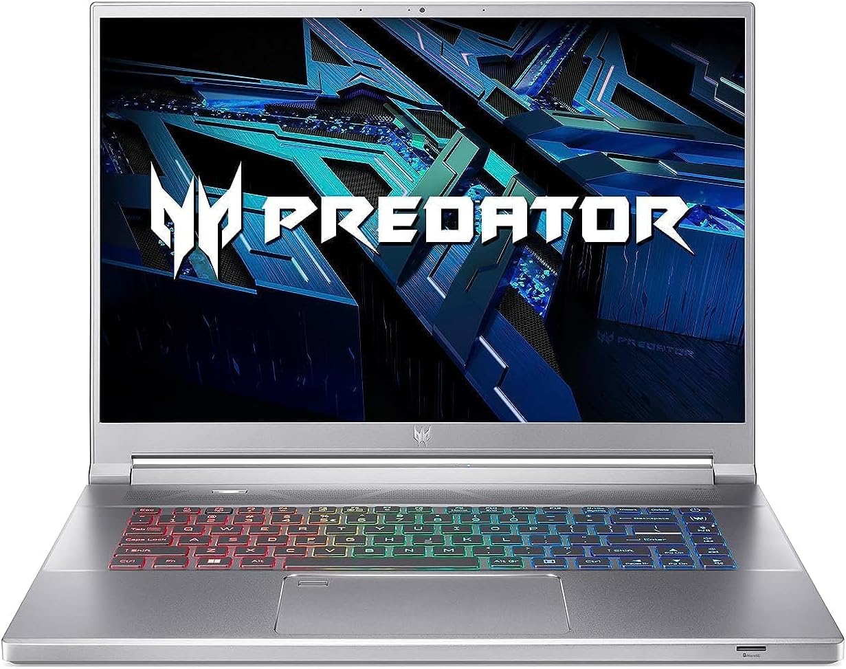 Acer Predator Triton 300 PT316 Gaming Laptop 12th Gen Intel Core i7-12700H 14 Cores 3.50GHz Upto 4.70GHz/16GB DDR5/512GB SSD/6GB Nvidia RTX3060/16" 2K IPS 240Hz/Killer WiFi-6/RGB KB/Win11/Silver