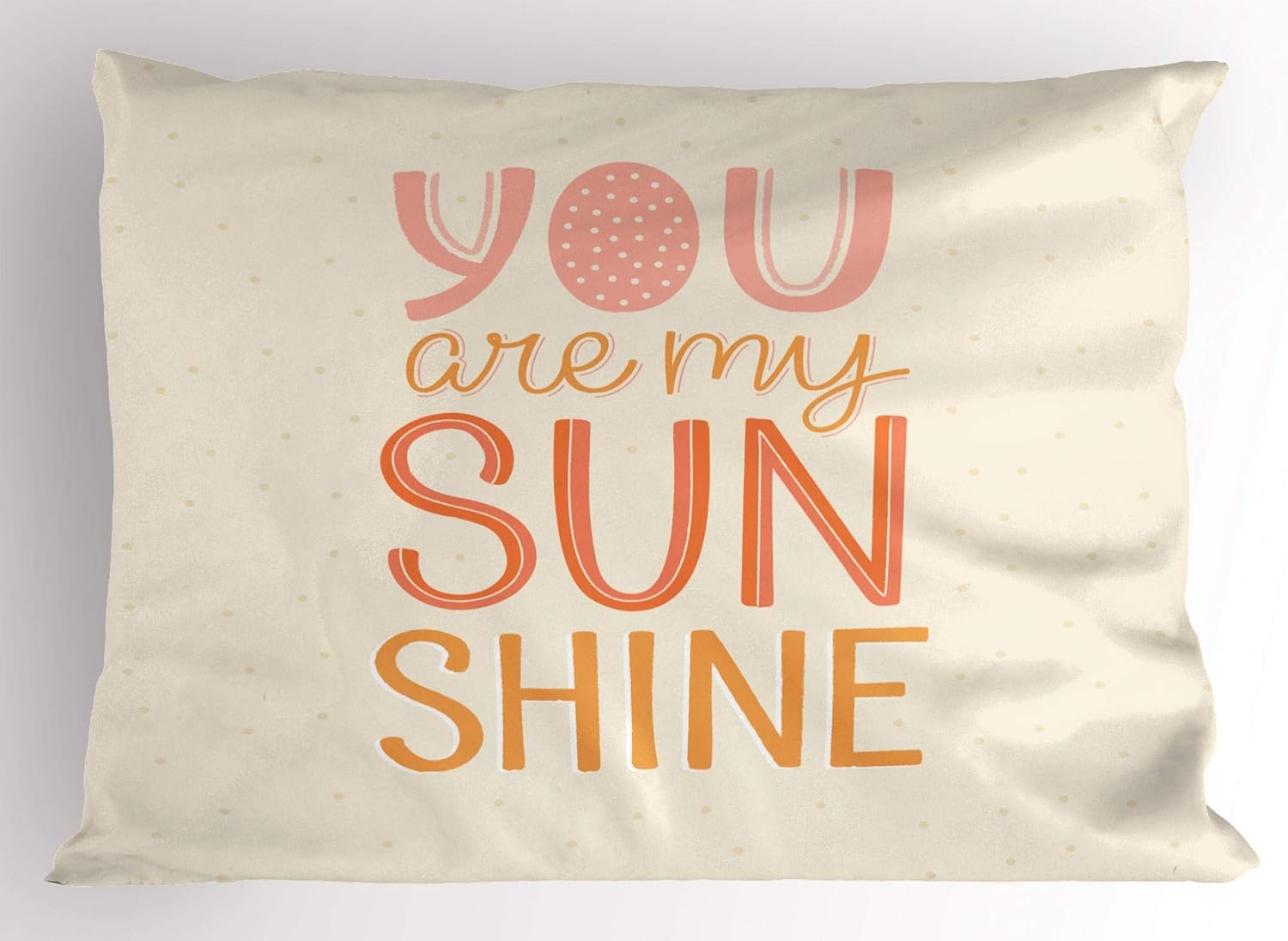 Lunarable Crow Pillow Sham Set of 2, Hand-Drawn Style Inky Birds with Spread Wings Pastel Backdrop, Quality Microfiber Bedding Item for All Seasons, 26" x 20", Eggshell and Black