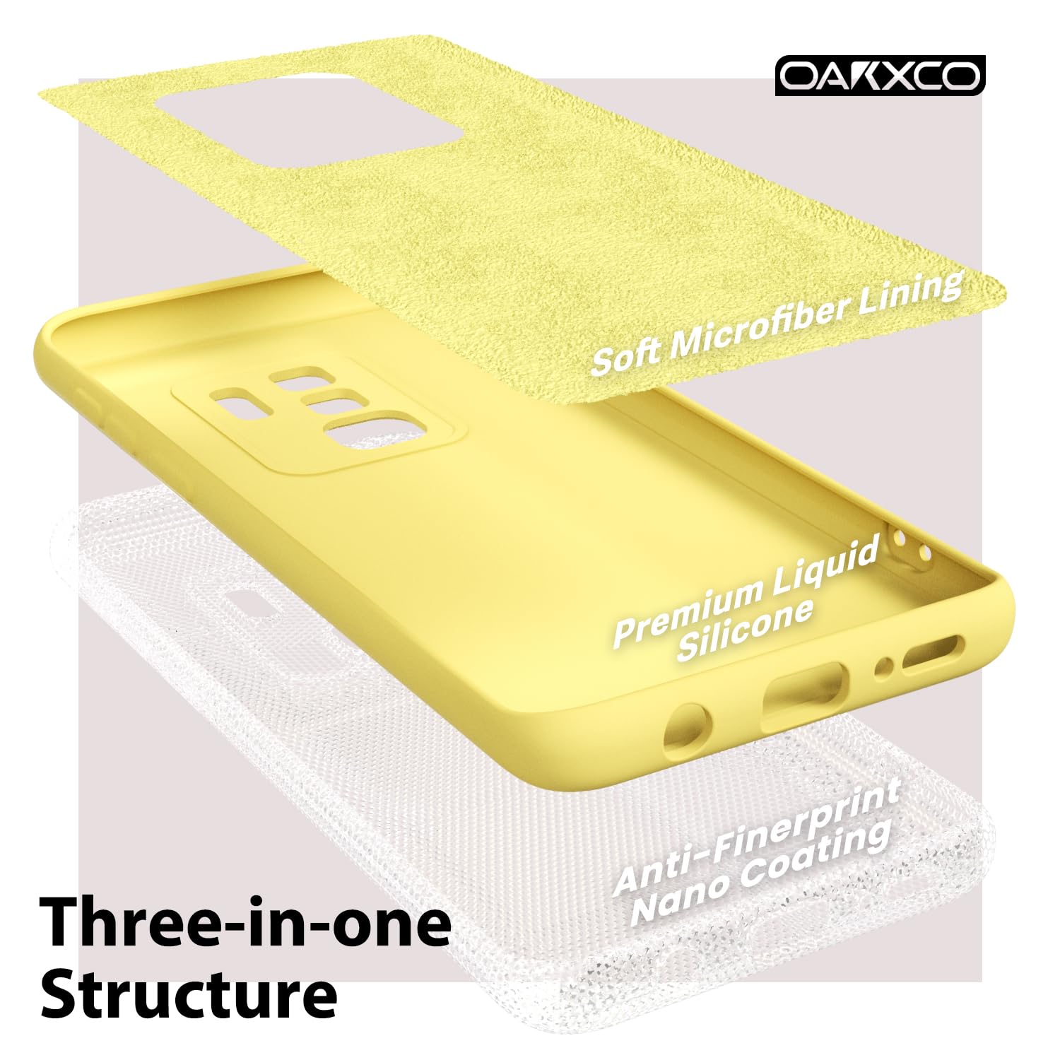 oakxco for Samsung Galaxy S24 Ultra Phone Case Liquid Silicone, Thin Slim Soft Rubber Gel TPU Plain Simple Cover for Women Girl Cute, Matte Solid Color, Brown Khaki Nude — view 672