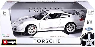 Carro Burago 1.18 Plus Porsche 911 Gt3 RS 4 Maisto Branco