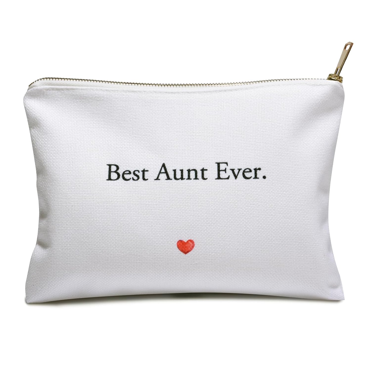 Makeup Bag, Small Toiletry Bag, Handmade Clutches, Best Aunt Ever, Aunt Gifts from Niece, Holiday Gifts for Paternal Aunt, Sweet National Day Gift, Birthday Gifts for Auntie (Best Aunt Ever) Thumbnail