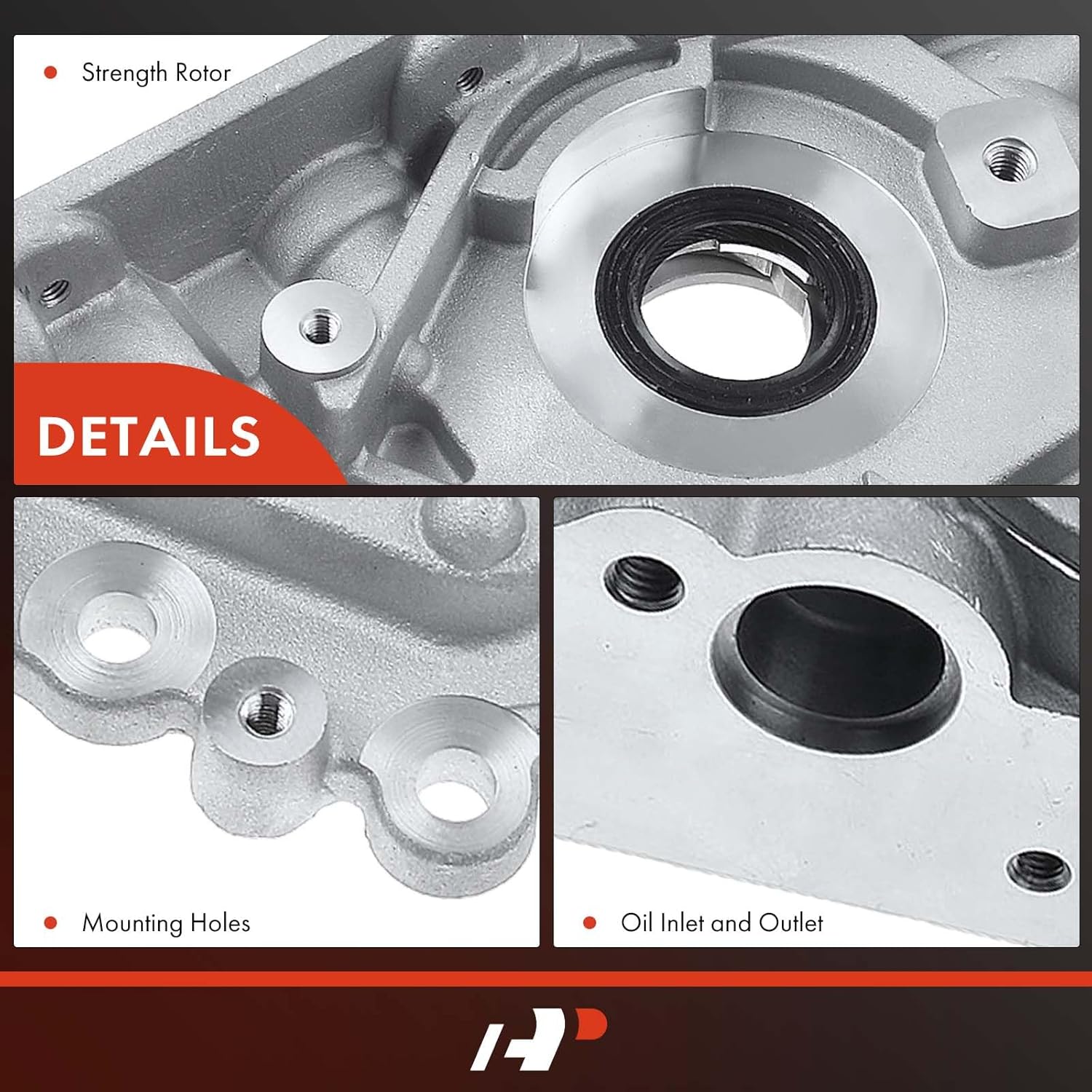 A-Premium Standard Volume Oil Pump with O-Ring Compatible with Dodge Avenger, Stratus, SX 2.0, Neon & Chrysler Sebring, Neon, Cirrus & Mitsubishi Eclipse & Plymouth Breeze & Eagle, 2.0L