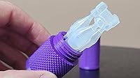 Vista 38 de Znet3D Eye Drop Vial Holder & Travel Carry Case - Securely Holds Three (3) Single-Use Vials - Screw-On Lid, Knurled Pattern - Keep Vials Safe & Silk