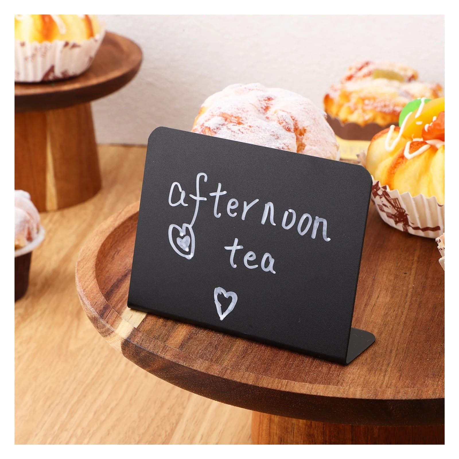 Kleine Tafeln Zum Beschriften 20 Mini-Tafeln, 100 x 75 mm, Kreidetafel-Schilder, weiße Stifte, Reinigungstücher, Lebensmitteletiketten, Zuhause, Büro, Café, Tischnummern