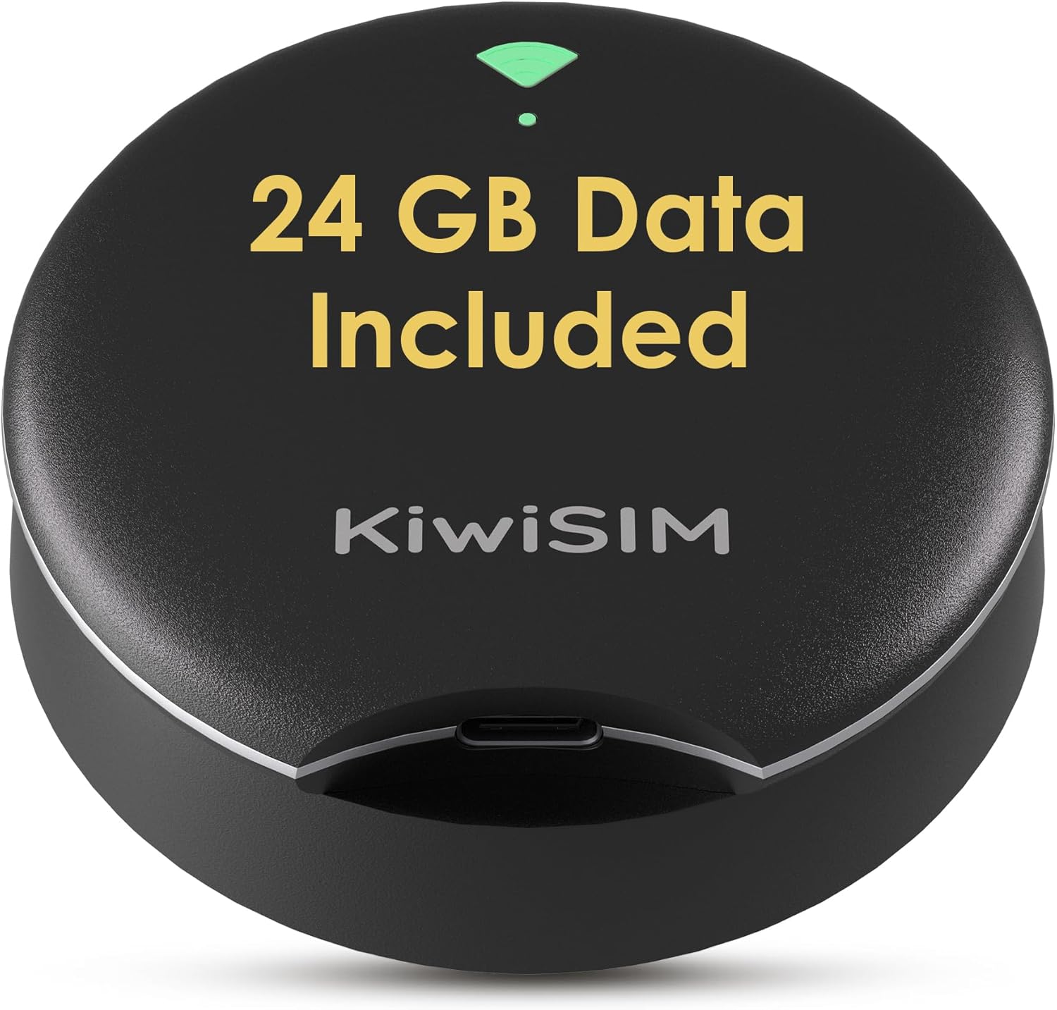 UFO Mobile Hotspot Included 24GB 30Days Data, Portable Pocket WiFi 6 & 4G LTE Hotspot l MiFi Device, Support AT&T, T-Mobile, Verizon, 10Devices, USA Coverage, No SIM Card, No Contract, Black