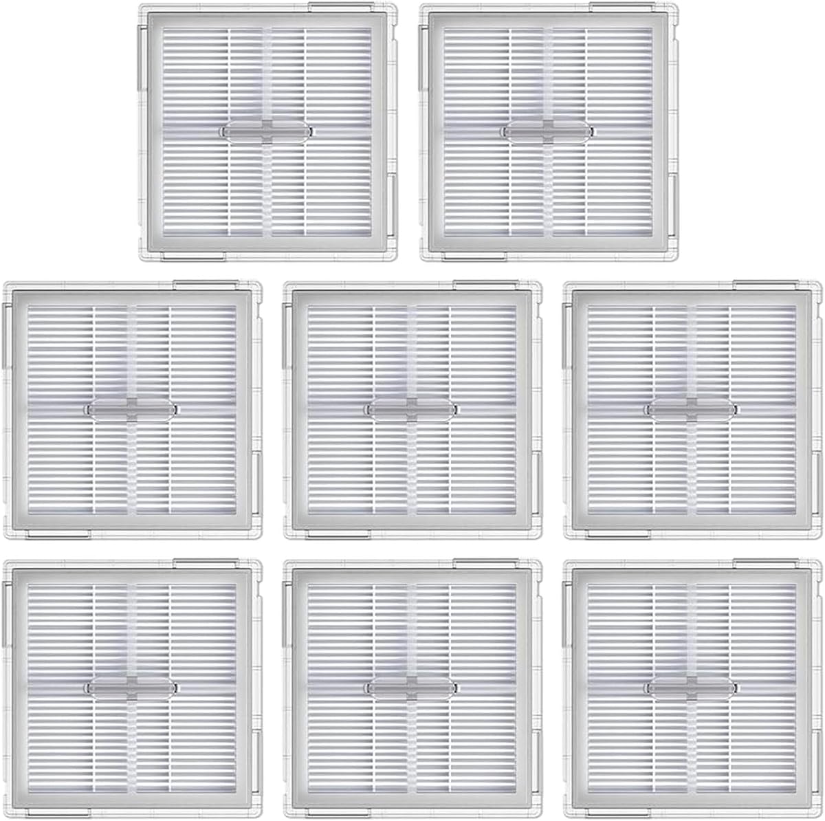 HEPA Filters Compatible with Roborock Q10 S5/S5+/X5/X5+, 8-Pack | Robot Vacuum Cleaner Replacement Parts Accessories