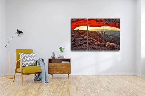 Miniatura 2 de Mesa Arch at Sunrise, Parque Nacional Canyonlands, Utah, impresión en lienzo, arte de pared, fotografía moderna, decoración del hogar, patrón único