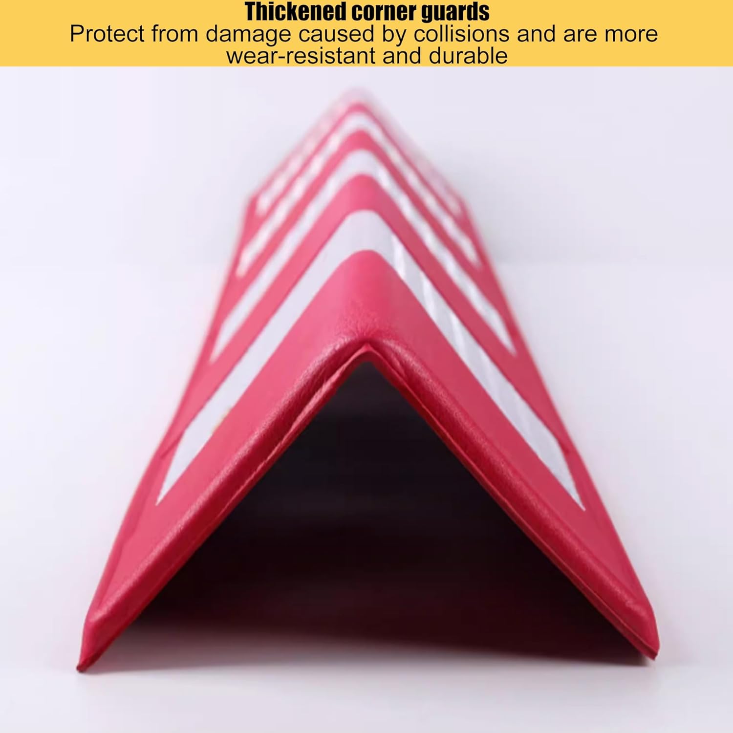 Rubber Garage Wall Protector Corner Guard, Garage Wall Protectors for Parking Lot Warehouse Edge, Strong Self-Adhesive Door Bumper Guards for Warehouse, Parking Lot(Red,80x10x0.8cm-1pc)