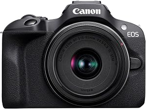 Canon EOS R100 + RF-S 18-45mm IS STM & RF-S 55-210mm IS STM Lenses 24.1MP APS-C Mirrorless Camera, Dual Pixel CMOS AF, 4K …