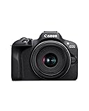 Canon EOS R100 Appareil Photo avec Objectif RF-S 18-45mm F4.5-6.3 is STM, Appareil Photo Hybride APS-C, Autofocus CMOS Dual Pixel, Vidéo 4K, Prise de Vue en Continu Jusqu’à 6,5 IPS, Wi-FI & Bluetooth