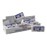 Pentel Hi-Polymer Eraser, Jumbo Size 12 pack(ZEH-20) – view 1