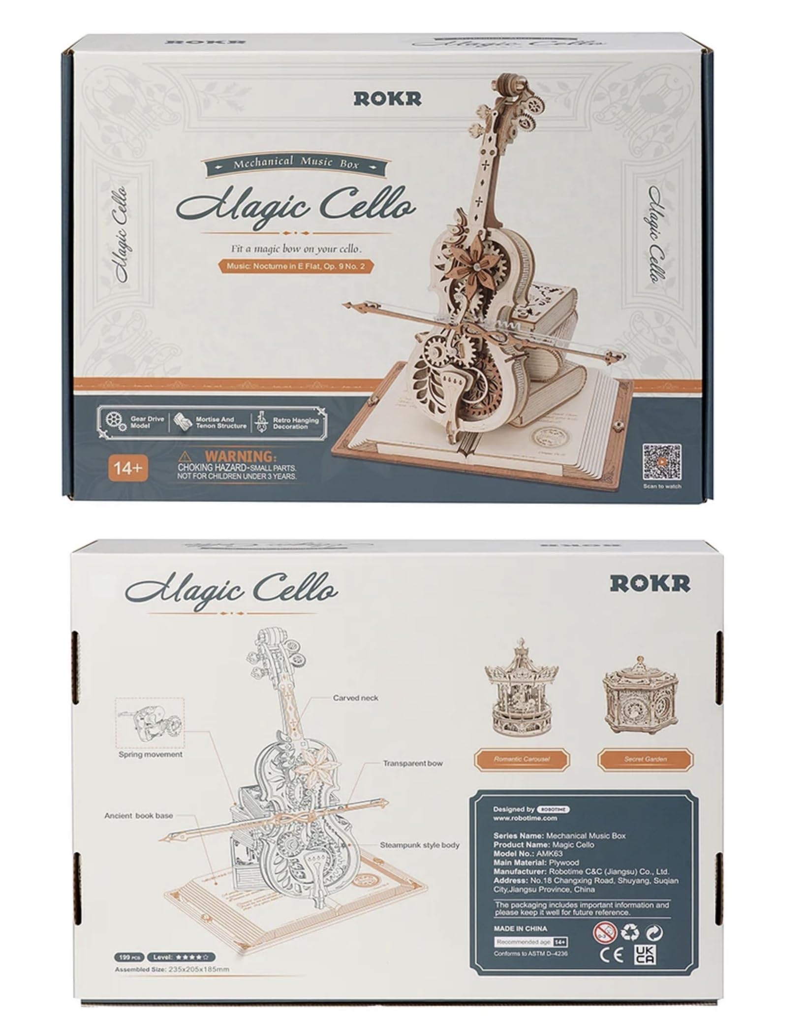 Robotime violoncello magico