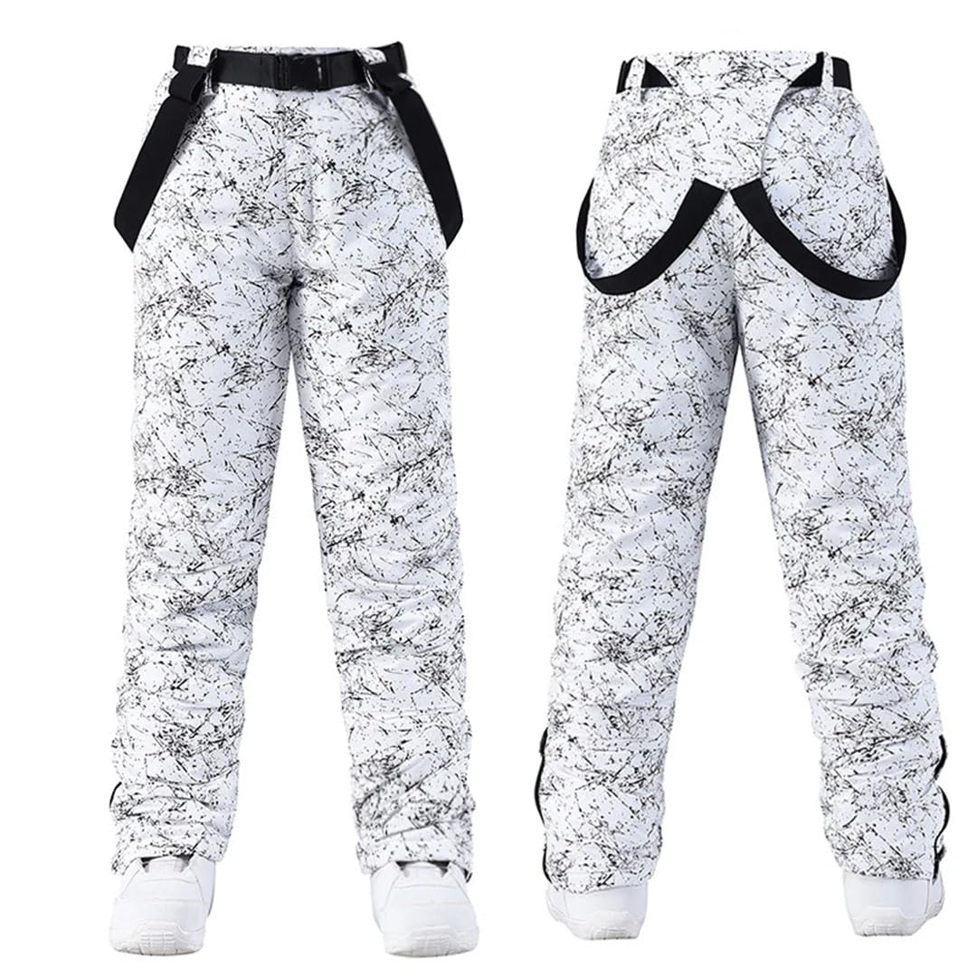 Pantaloni da sci invernali da uomo e da donna, per attività all'aperto, antivento, caldi, invernali, ciclismo, campeggio, sport