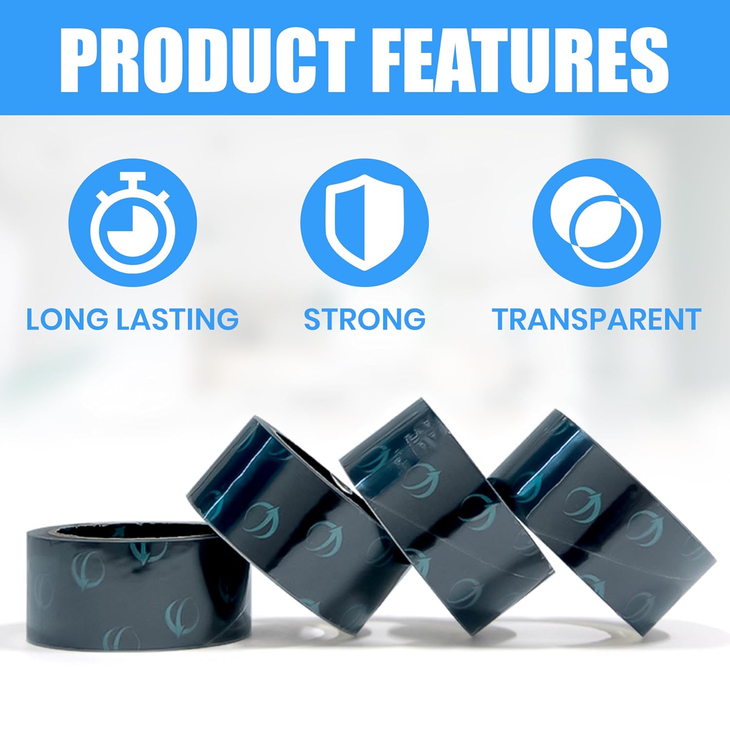 Clear Packing Tape, 24 Rolls Heavy Duty Packaging Tape for Shipping Packaging Moving Sealing, Thicker Clear Packing Tape, 1.88 Inches Wide, 60 Yards Per Roll, 1440 Total Yards