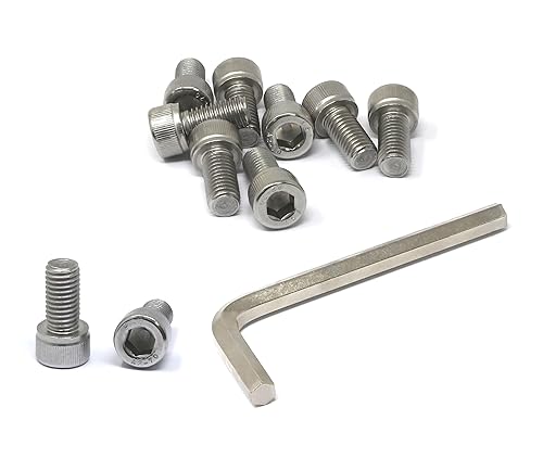 Miniatura 96 de iexcell 25 piezas M4 x 60/65/70/75/3.150 in paso de rosca 0.028 in acero inoxidable 304 cabeza hexagonal Tornillos Tornillos surtido Kit