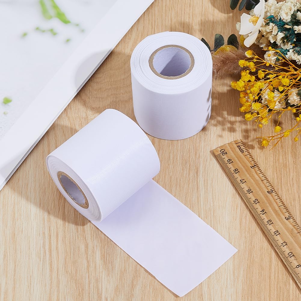 GORGECRAFT 2 Pack Pipe Wrap Tape 39 Feet x 2.3 Inch PVC Duct Tape Underground Pipes Insulation Air Conditioner Tube Wrap Anti-Corrosion Waterproof Non Adhesive Tube Protector for HVAC Electrical White