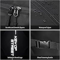 Vista 7 de Mochila de motocicleta,Mochila de casco resistente al agua para hombres,Accesorios de motocicleta,Mochila de viaje