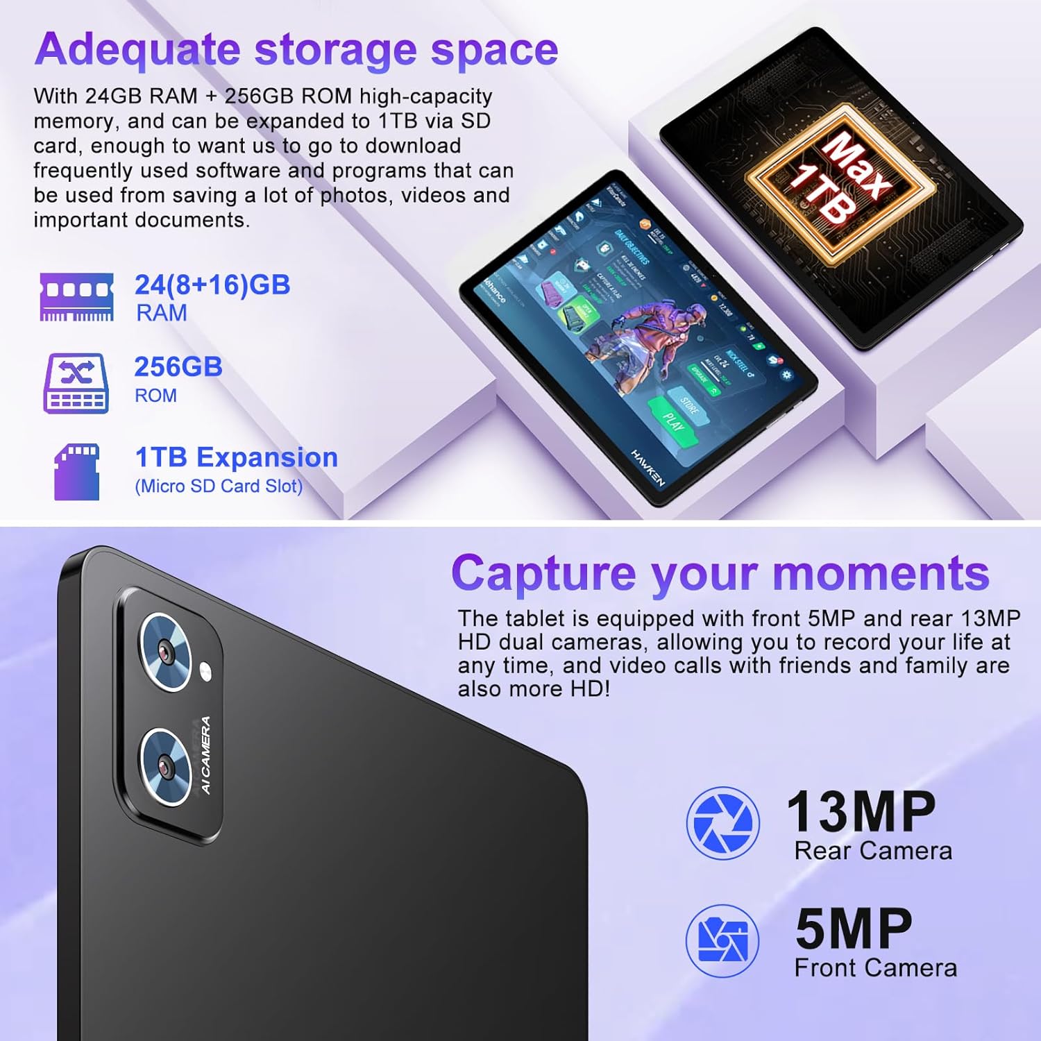 Adequate Storage Space