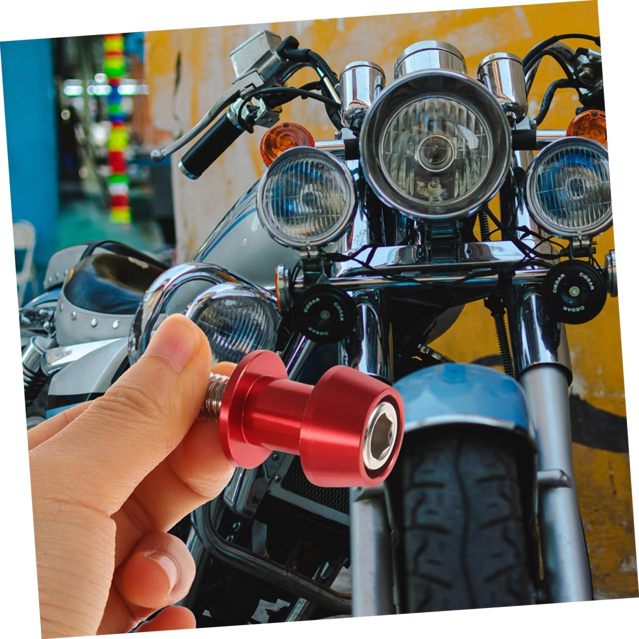 ULTECHNOVO 2pairs Replacement Motorbike Swing Arm Sliders Swingarm Spool Stand Screws Aluminum Alloy for Motorcycle Parts