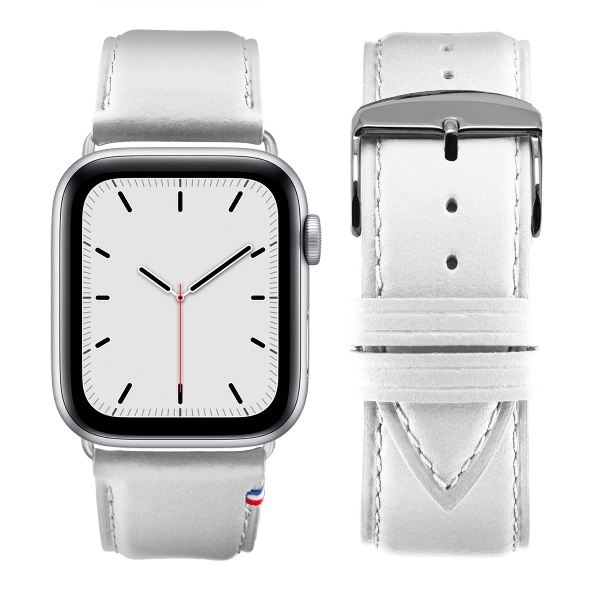 Eternel – Aquarelle Armband unwiderstehlich – Kompatibel mit allen Apple Watch Modellen – Alle Größen – Handgefertigt in Frankreich – Pflanzlich gegerbtes Leder