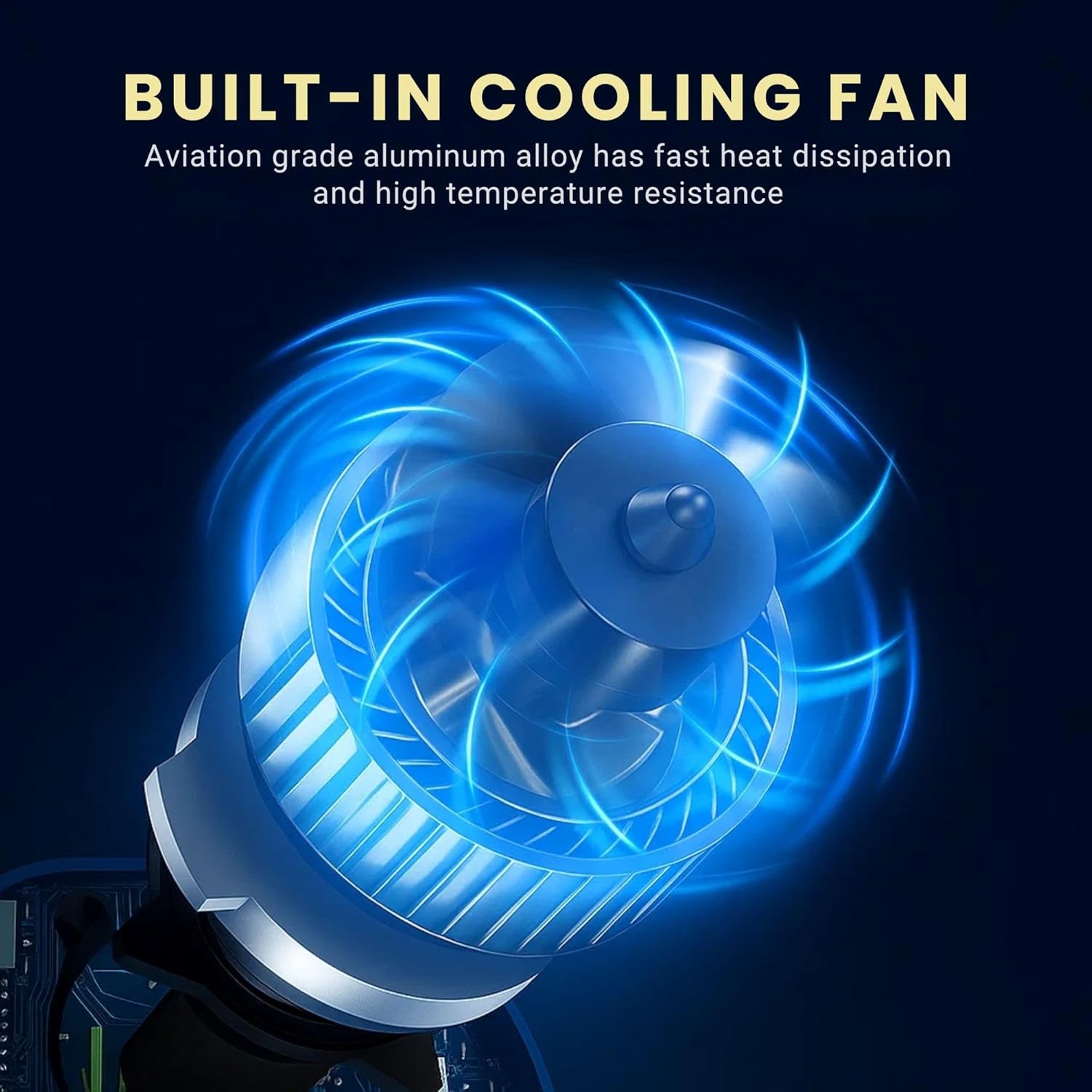 Pack of 2 ,2026 German Technology H11/H8/H9 Bulbs – 48,000LM 6500K Cool White, IP68 Waterproof, Built-in Cooling Fan, Plug & Play