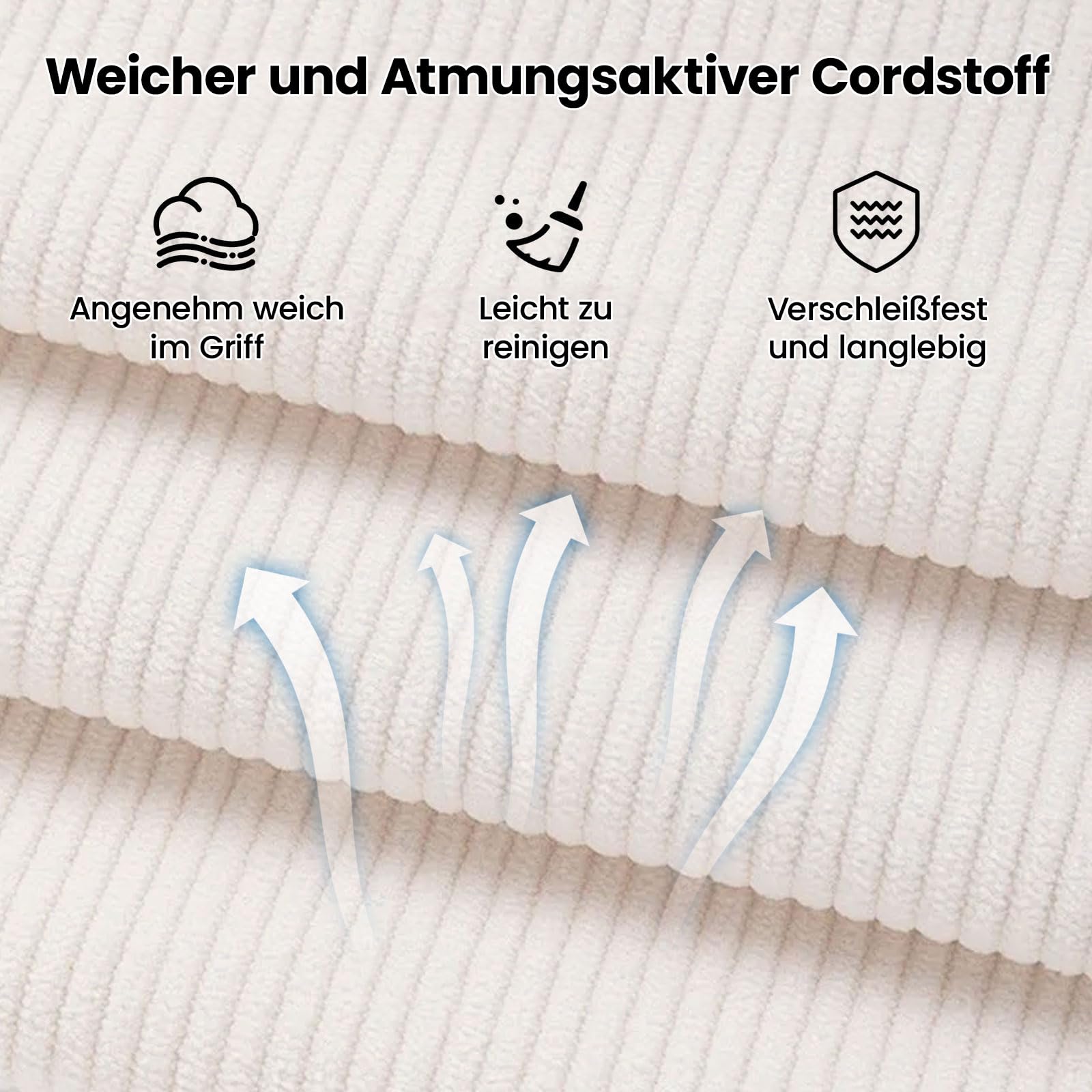 Generisch Schlafsofa Klappbar, 1-Sitzer Sofa mit Schlaffunktion, Kordsamt | Wandelbarer Schlafcouch mit Kissen, Metallrahmen, Einzelsessel für Kleine Wohnzimmer Schlafzimmer Gästezimmer