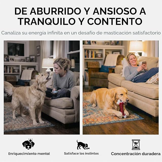 Foto 7 de 8 de Kseroo Juguetes Resistentes para Perros, Juguetes para masticadores agresivos, Razas Grandes