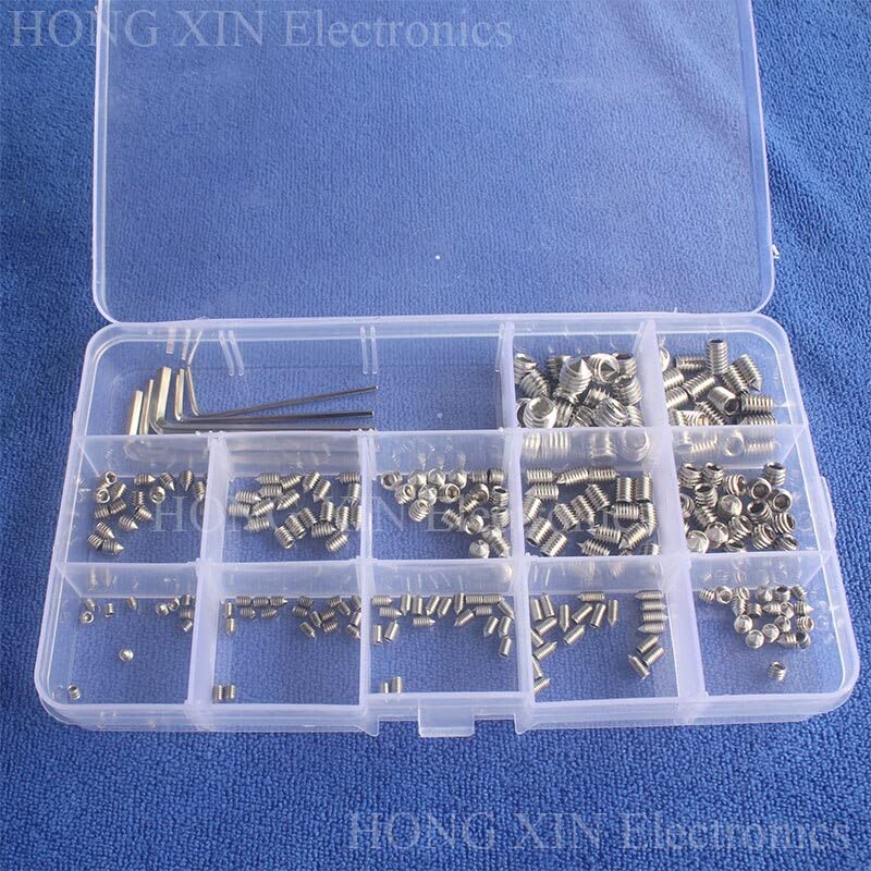 M3/M4/M5/M6/M8 Hex Sharp Socket Stainless Steel PCB Assortment Screws Bolt Kit Set Fastener Hardware with Wrench screw