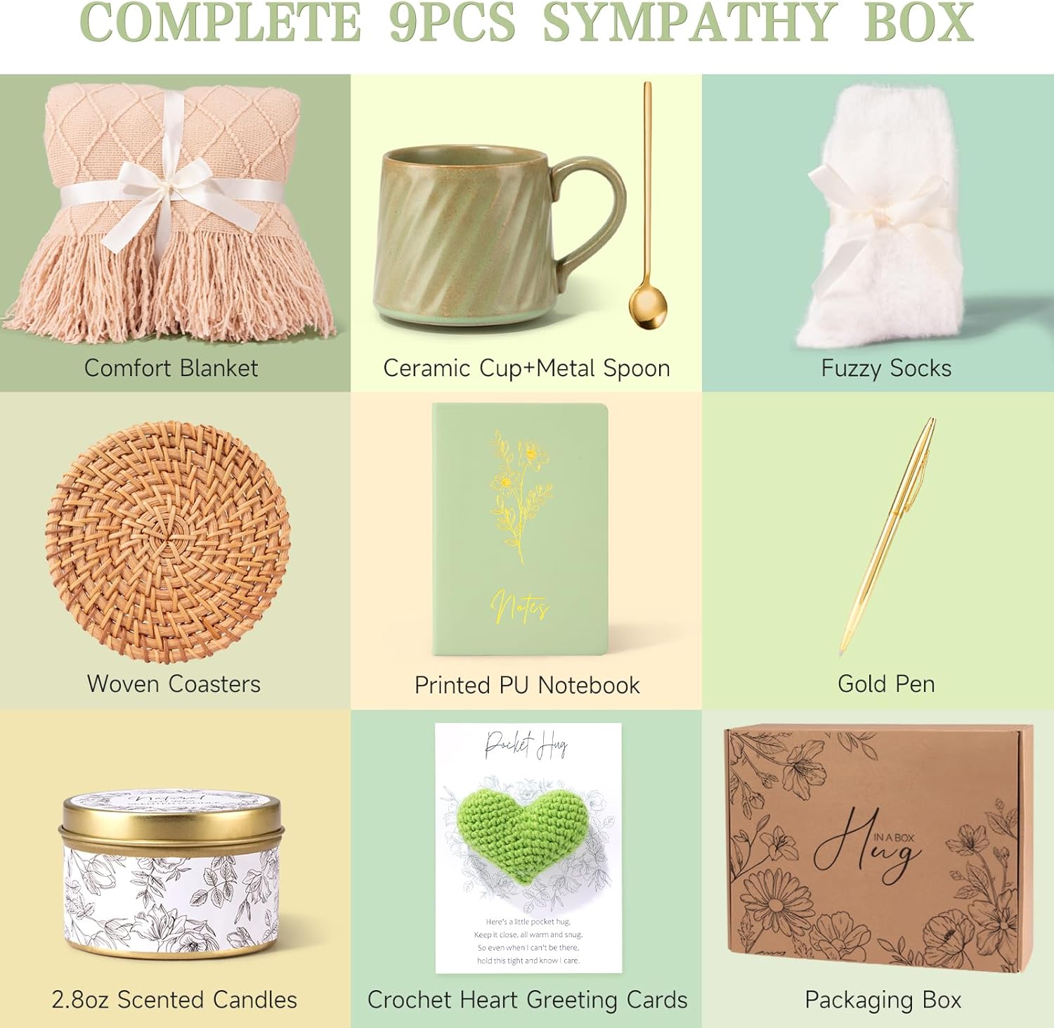 Birthday Gifts for Women Mothers Day Gifts, Get Well Soon Gift Baskets for Women, Thinking of You Inspirational Gift Self Care Box for Mom Best Friend Sister Wife Girlfriend Coworker