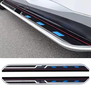 Yucisily Aluminum Fixed Running Boards for Ford Explorer 2011-2015 2‑Piece Bolt‑On Side Steps