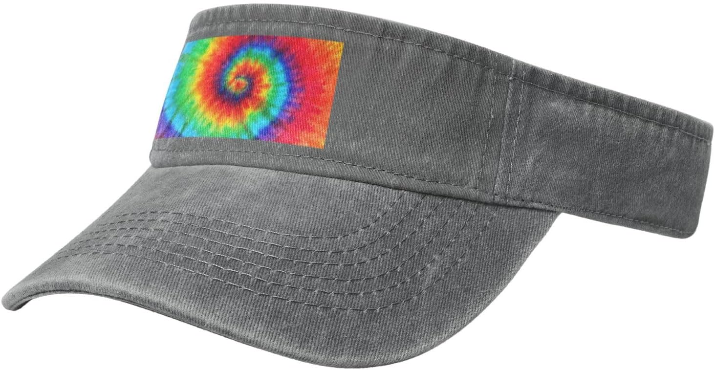 tie dye Rainbow Print Sport Sun Visor Hats Ball Caps Empty Top Baseball Adjustable Sun Cap for Men Women