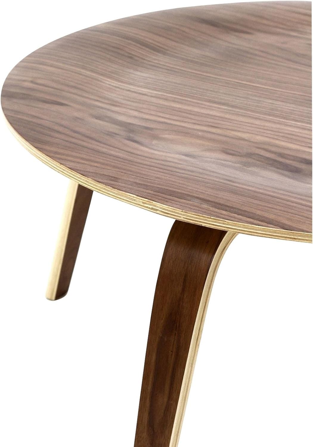 Modway Furniture EEI-509-WAL Plywood Coffee Table in Walnut PlywoodCollection