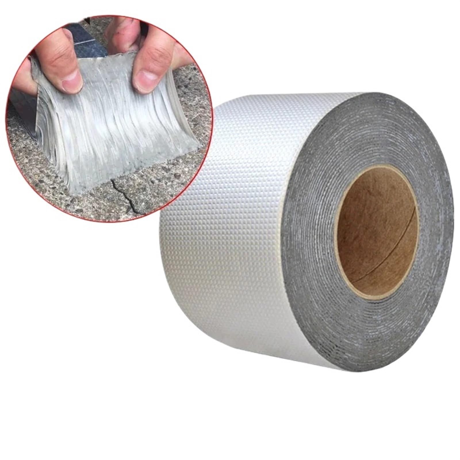 Aluminiumfolienband Wall Pool Roof Crack Duct Repair Sealed Self Tape Wall Roof Repair Sealant(200mm x 5m)