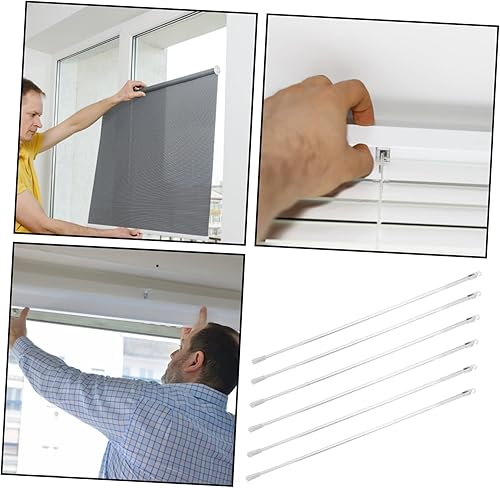 Miniatura 7 de Paquete de 6 varillas de acrílico para barras de ventana, barras verticales, persianas verticales transparentes, accesorios