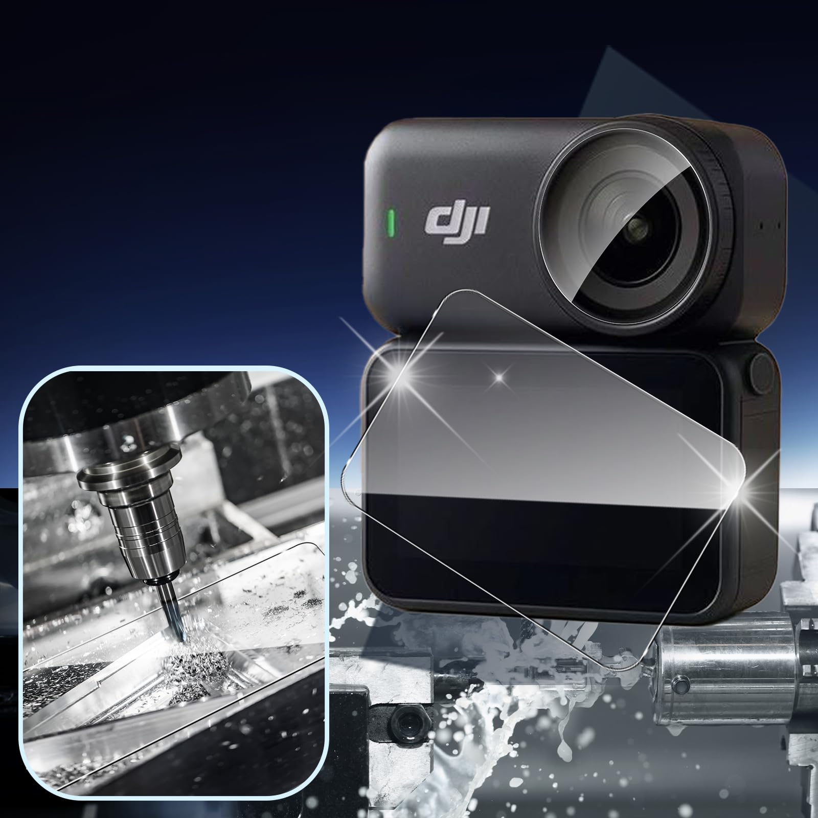 Vetro Temperato Per DJI Osmo Nano | 3 Pellicole Schermo + 2 Fotocamera | Durezza 9H Antigraffio