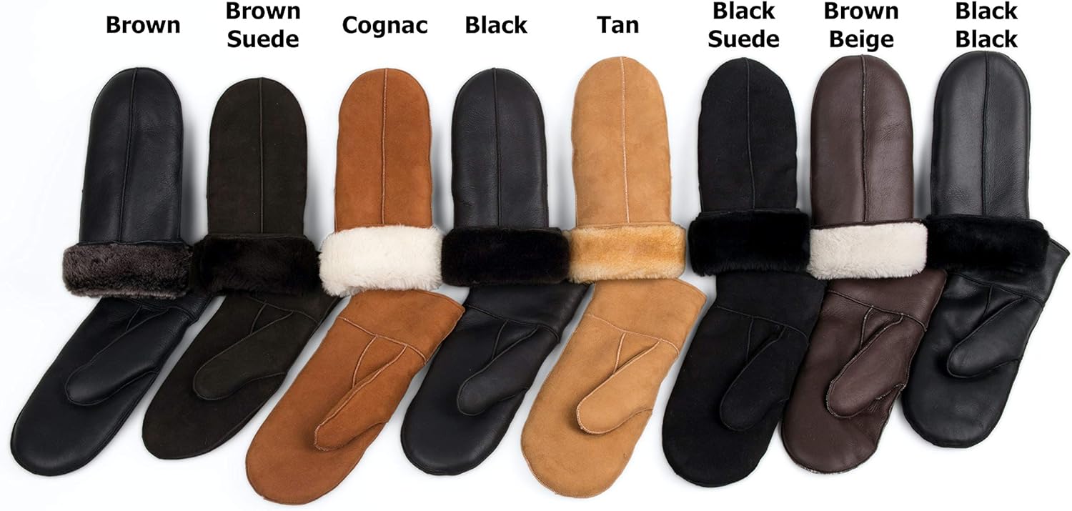 Winter Trapper Fur Hat for Women Men - Trooper Aviator Genuine Leather Shearling Sheepskin Ushanka Hat - Image 6