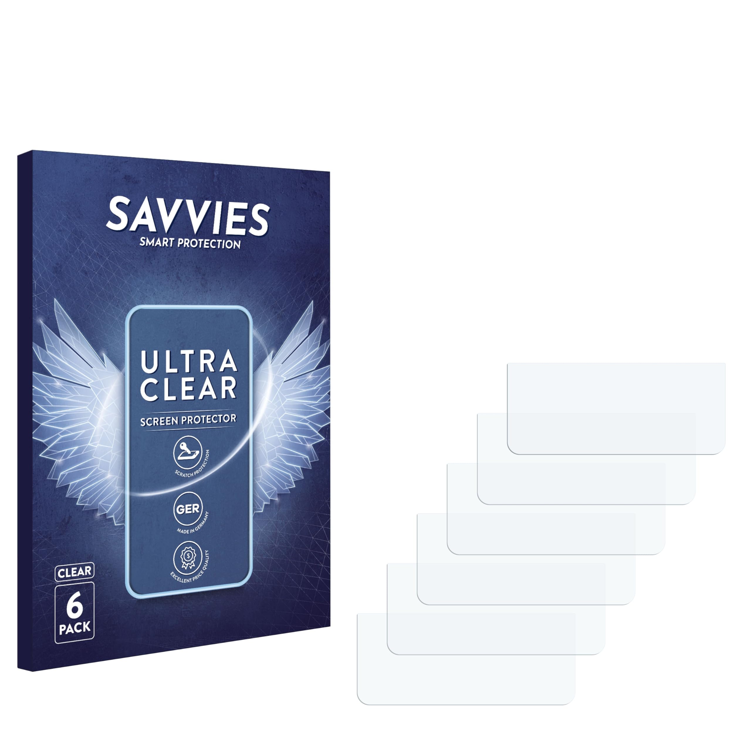 Savvies Screen Protector for Zettle Portable Receipt Printer Protection Film Clear 6-Pack