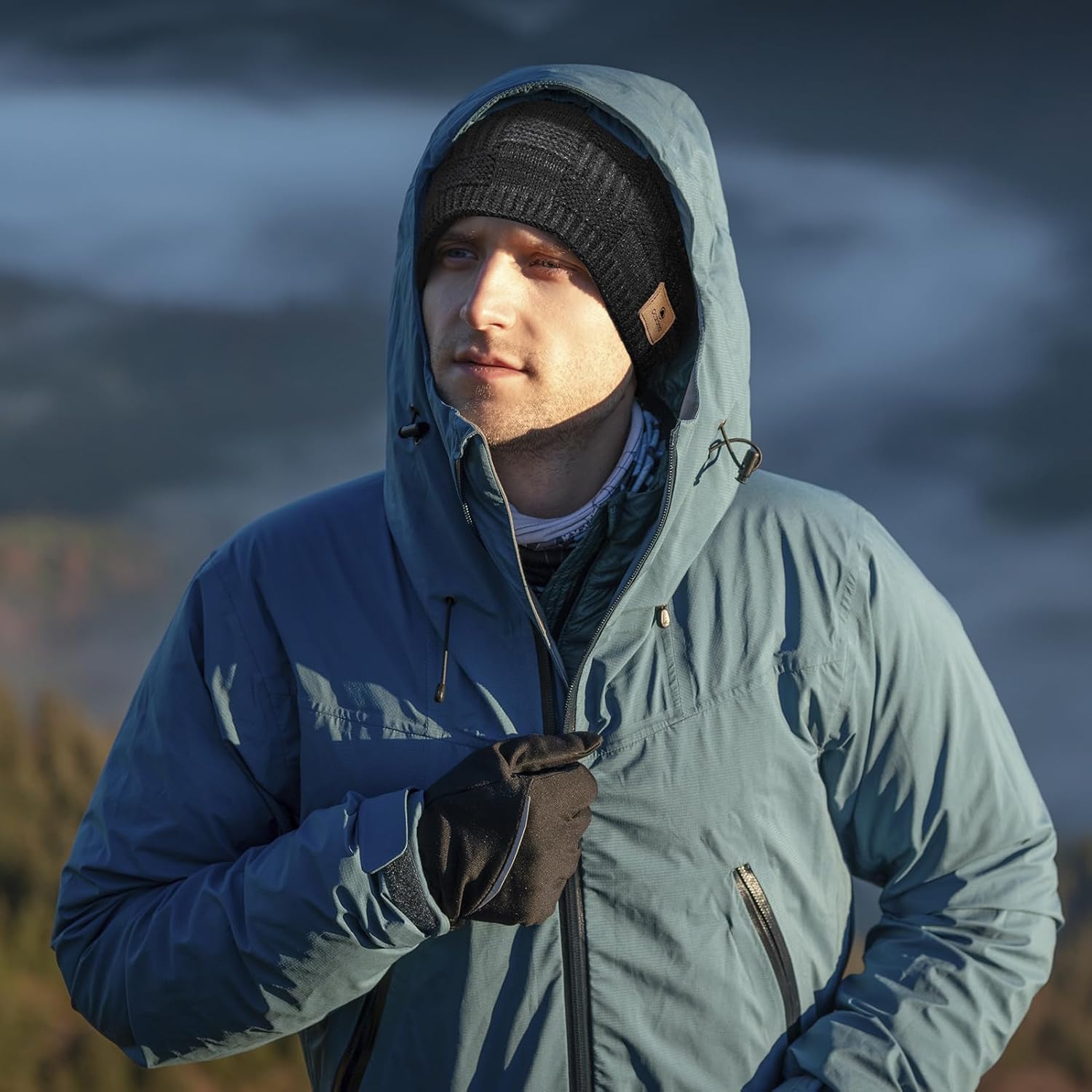 Ocatoma Winter Beanie Warm Knit Hat for Men Soft Fleece Lined Cuffless Ski Hats Stocking Cap Outdoor Unisex - Image 5