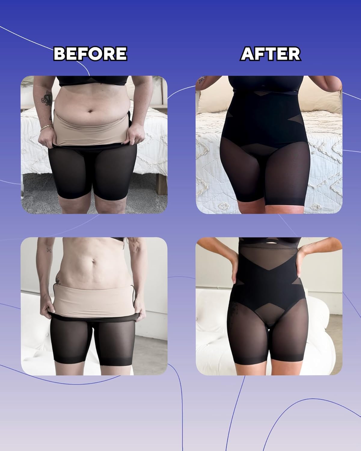 HONEYLOVE Shapewear for Women - SuperPower Short - High Compression Waist & Thigh Shaper - Image 6