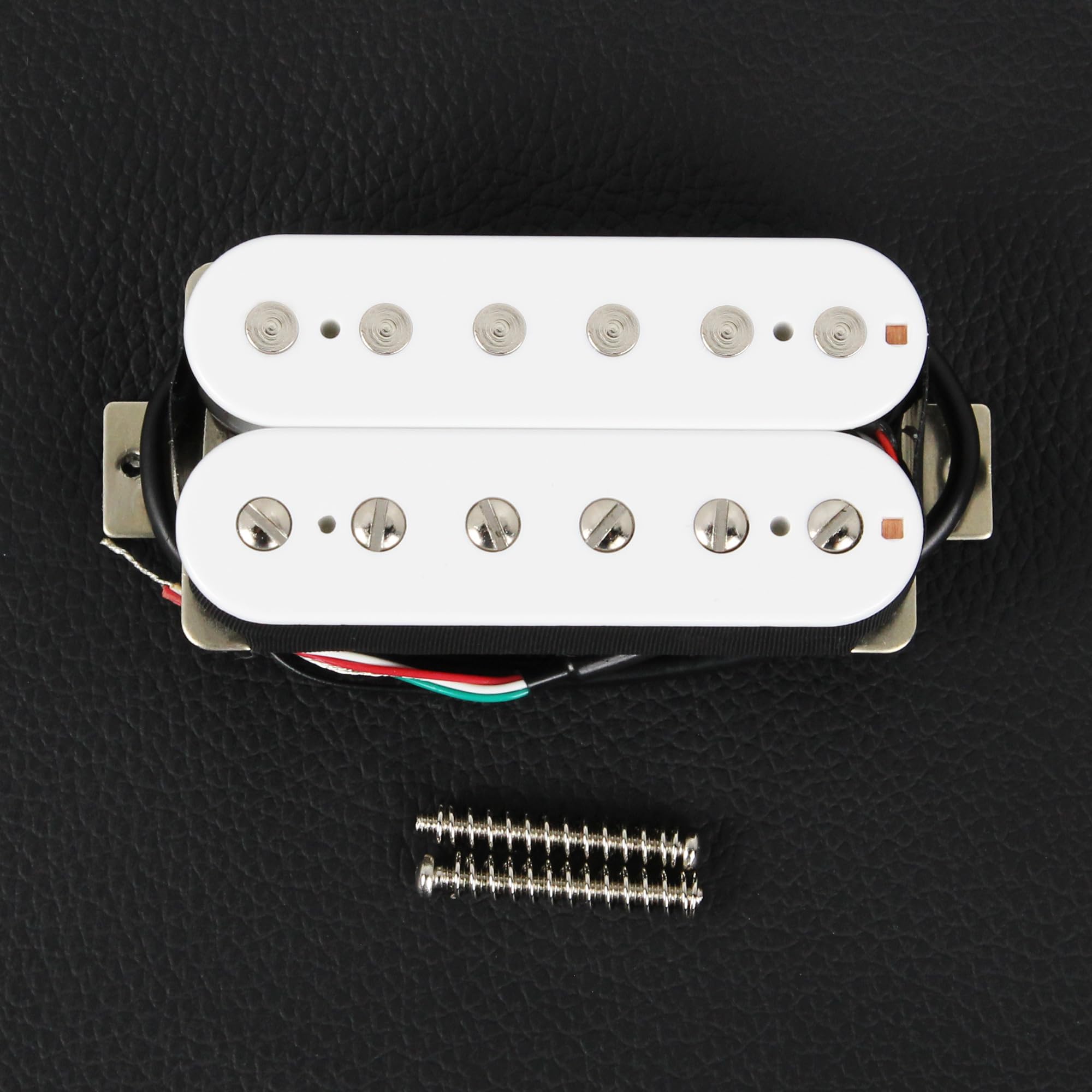 FLEOR Pastillas Humbucker de guitarra blanca Pastilla de puente Alnico 5 14-15k