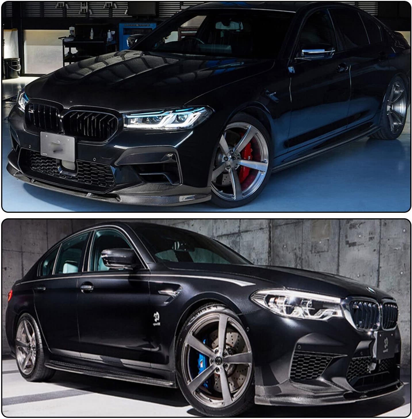 Carbon Fiber Front Lip for BMW 5 Series F90 M5 2021-2022 Sedan 4-Door Front Bumper Lip Chin Spoiler Splitter Protector Factory Outlet