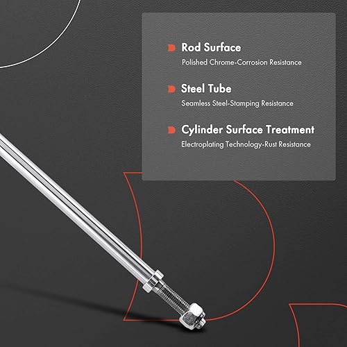 Miniatura 5 de A-Premium Amortiguador trasero compatible con Hyundai Sonata 2009-2010, Azera 2008-2011, juego de 2 piezas del lado del conductor y del pasajero