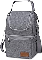 Momcozy Insulated Baby Bottle Bag - Breastmilk Cooler, Wine Carrier, Fits Dr. Brown, Comotomo, Philips Avent, Nuk & More - Stroller Compatible