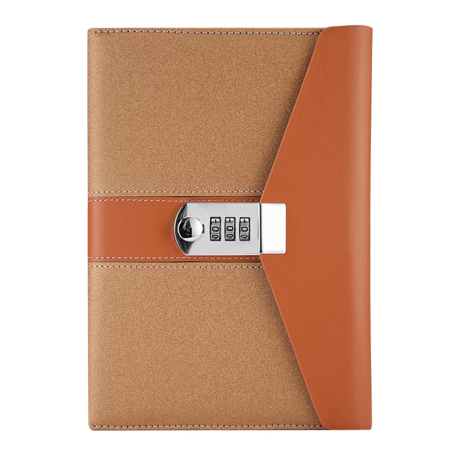NectaRoy Notebook with Lock, A5 Business Lockable Diary, Locaked Travel Journal with Pen Holder&Card Slots, Office School Supplies Student Stationery, Size 8.6"x5.9" โ image 1