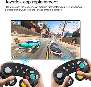 5 زوج استبدال Gamepad Joystick Cap لـ GameCube لوحدة تحكم NGC
