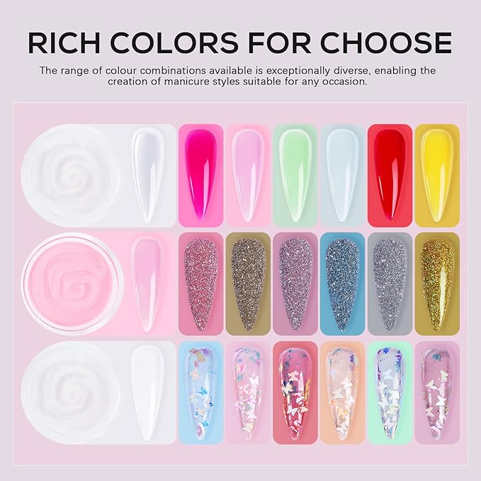 Kit de Acrílico para Uñas para Principiantes - Polvo Acrílico y Herramientas Profesionales miniatura 3