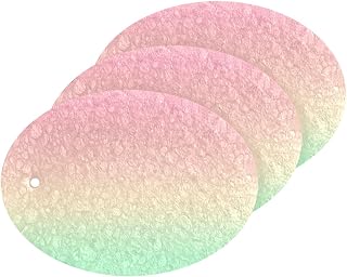 Coikll Pink Green Gradient Kitchen Sponges Cleaning Odor Free Non Scratch Dish Sponge for Cleaning Dishes Bathroom - 3 PCS