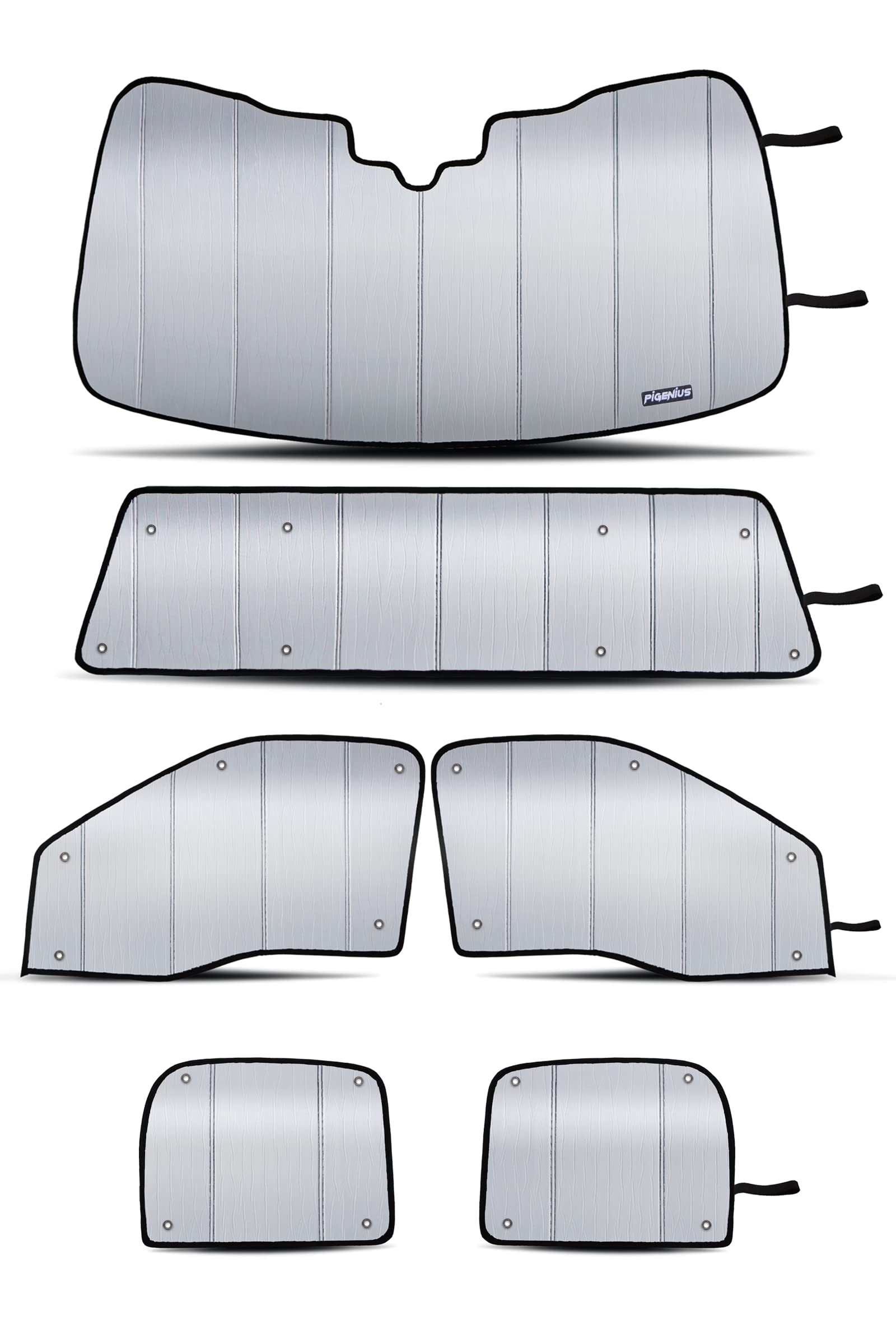 Pigenius Window Sun Shade Full Set for 2021 2022 2023 Ford F150