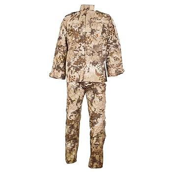 迷彩柄ハイネック戦闘服 Amazon | 迷彩服 上下セット BDU クリプテック迷彩 サバゲー